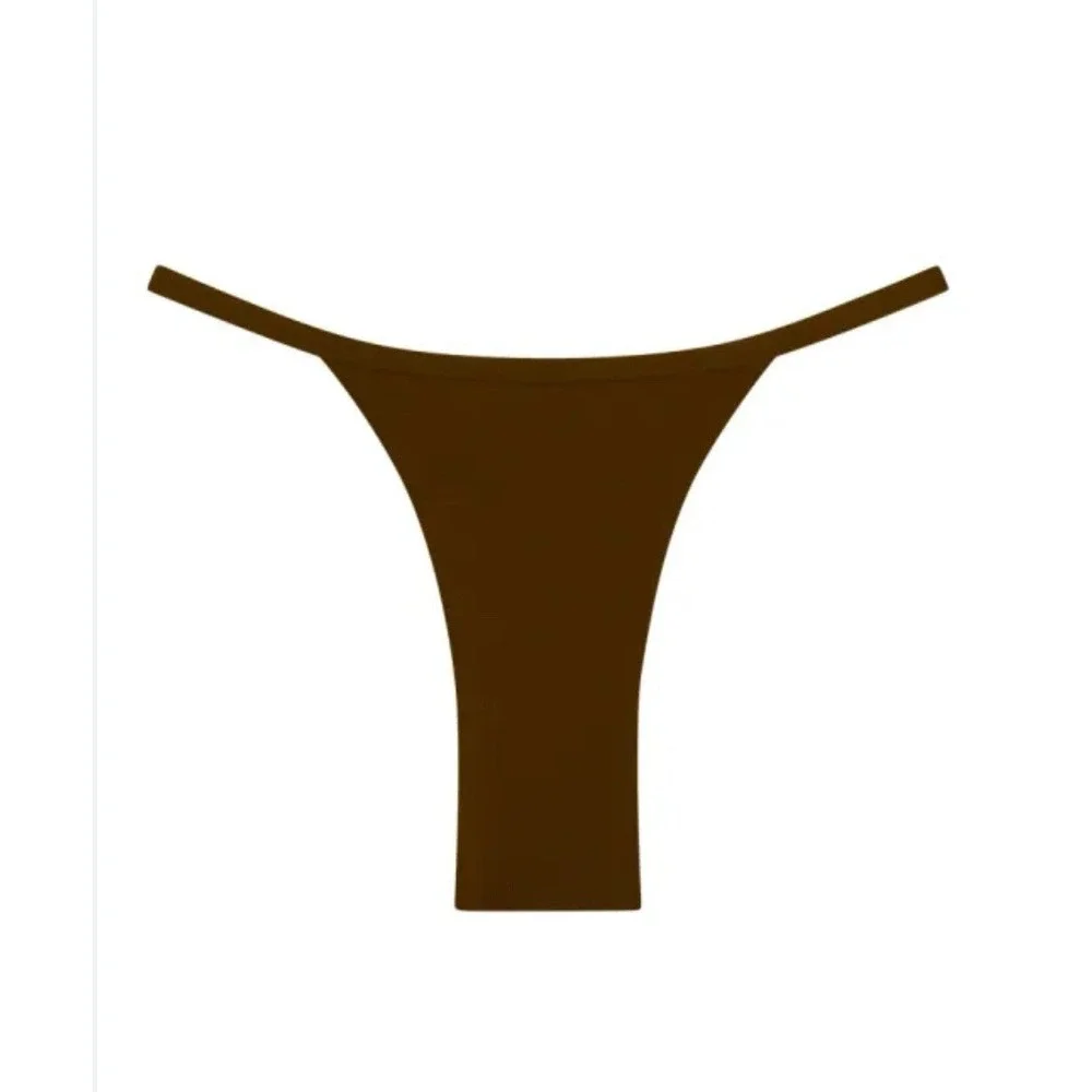 Monday Swimwear KAUAI BOTTOM Cliffside Brown -size M …b13